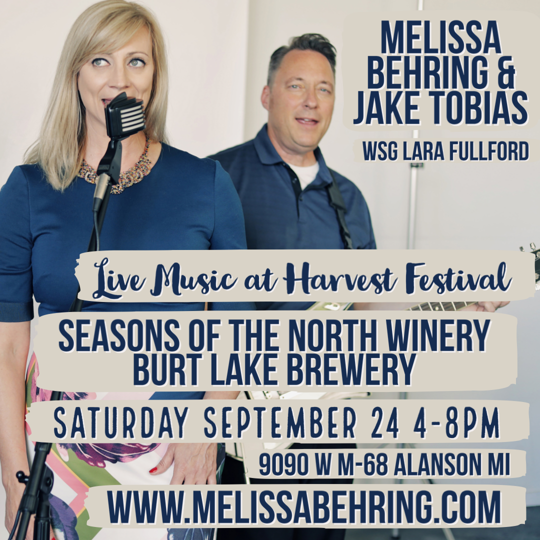 Melissa Behring Jake Tobias Harvest Festival Alanson Indian River Pure Michigan Live Music Lara Fullford